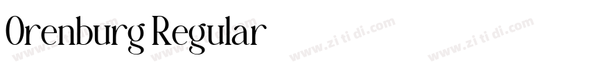 Orenburg Regular字体转换 Orenburg Regular字体转换